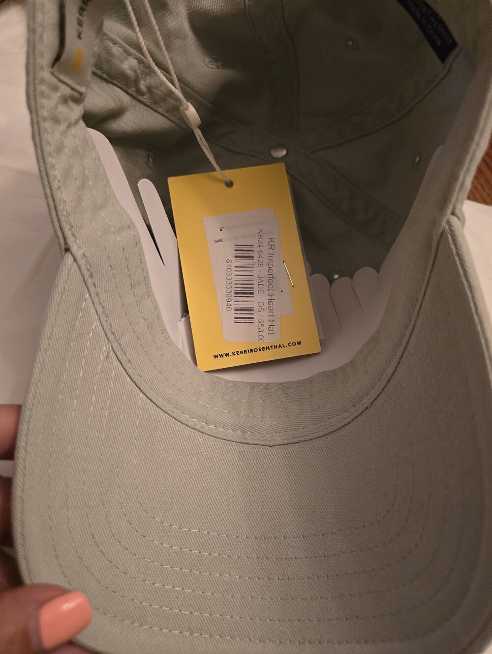 Kerri Rosenthal Heart Patch Baseball Hat - 100% Exclusive To Bloomingdale's NWT - Picture 4 of 4